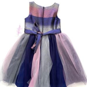 bonnie jean metallic ombre dress